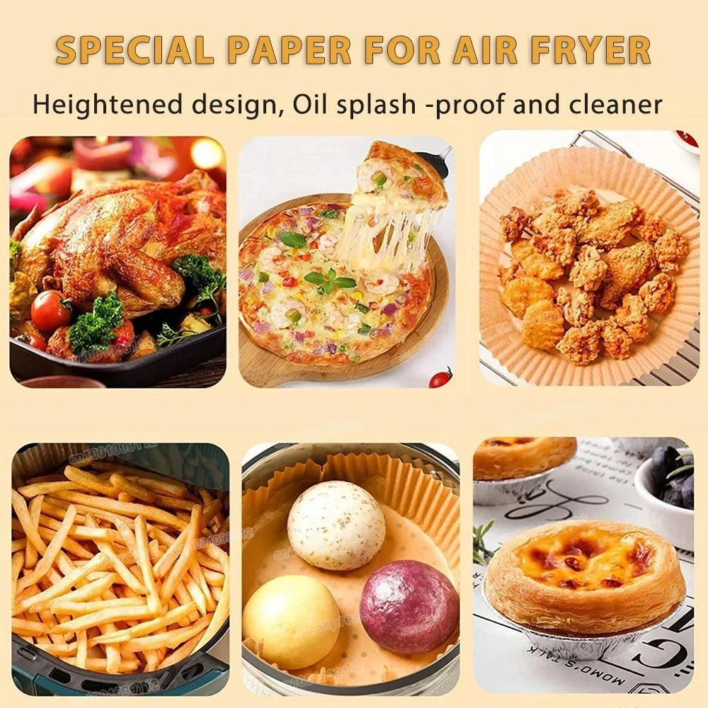 50/100 Pieces Non-Stick Air Fryer Paper
