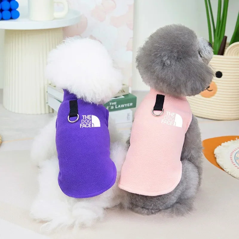 Warm Fleece Dog Coat for Winter