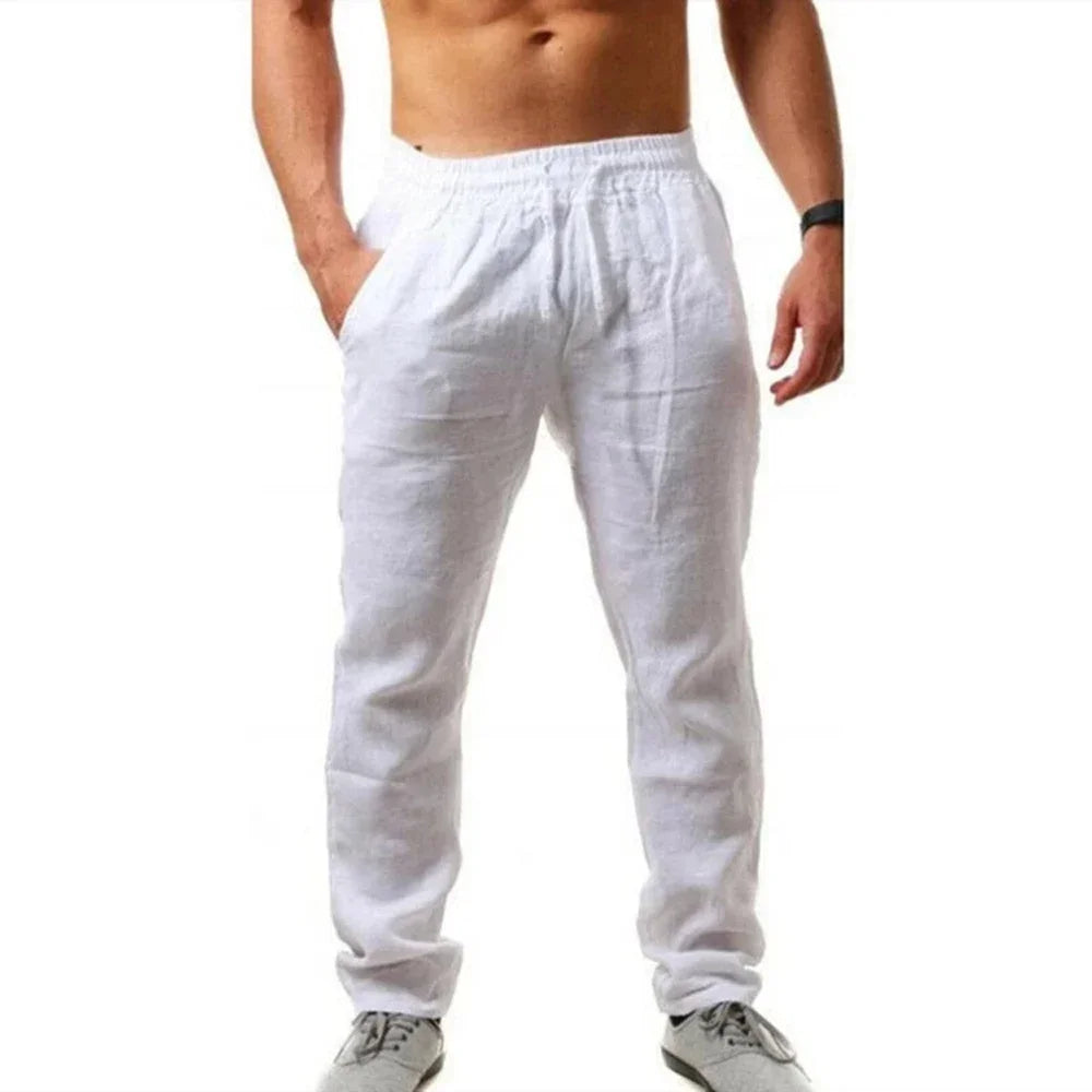 Men's Breathable Linen Fitness Pants