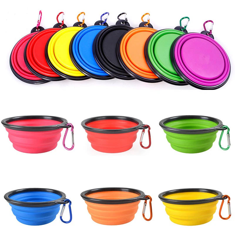 Folding Silicone Pet Feeder Bowl