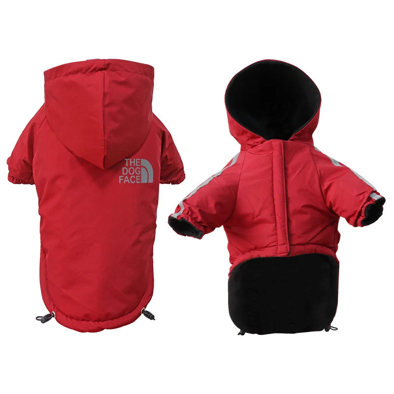 Waterproof Reflective Fleece Dog Jacket