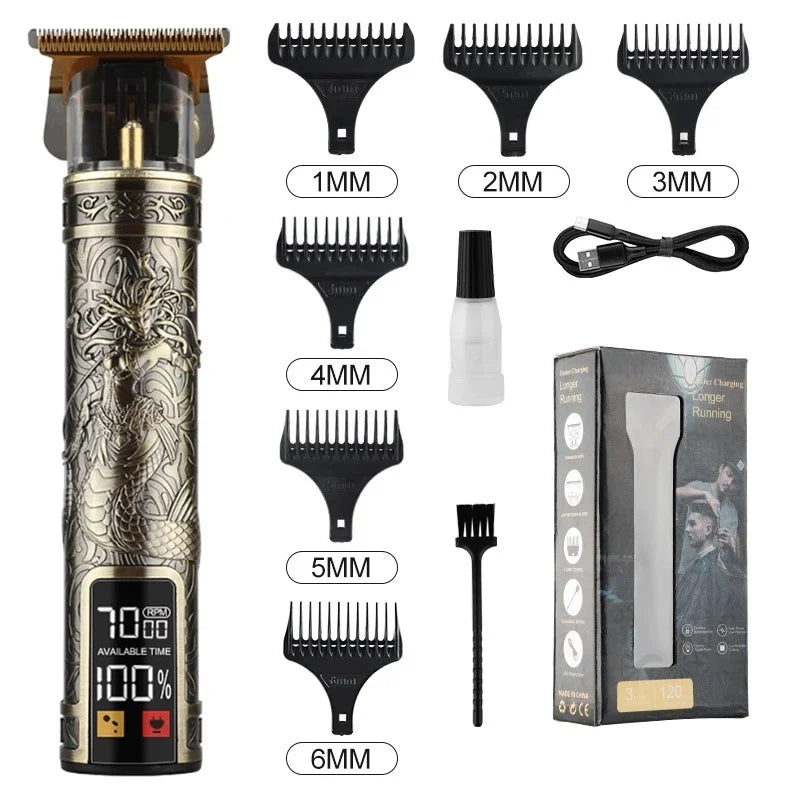 T9 LCD Electric Hair Clipper for Men