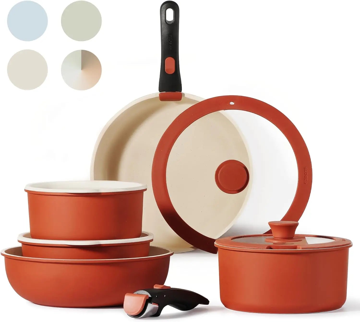 Nonstick Detachable Handle Cookware Set