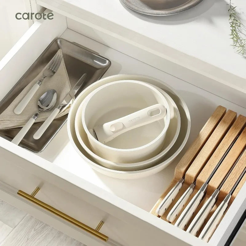 CAROTE 15-Piece Non-Stick Cookware Set