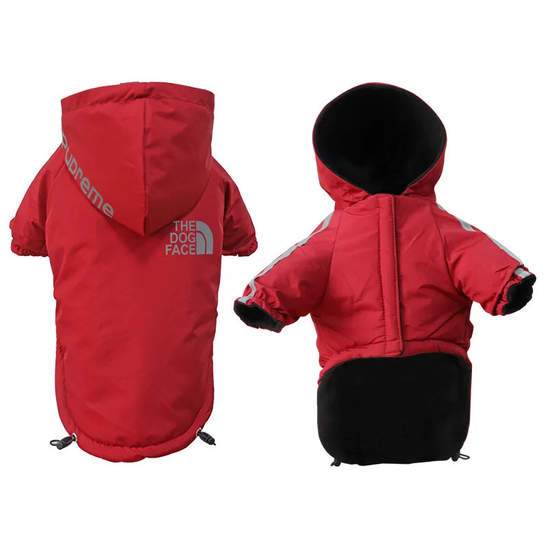 Waterproof Reflective Fleece Dog Jacket