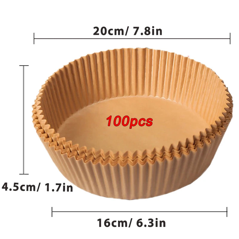 50/100 Pieces Non-Stick Air Fryer Paper