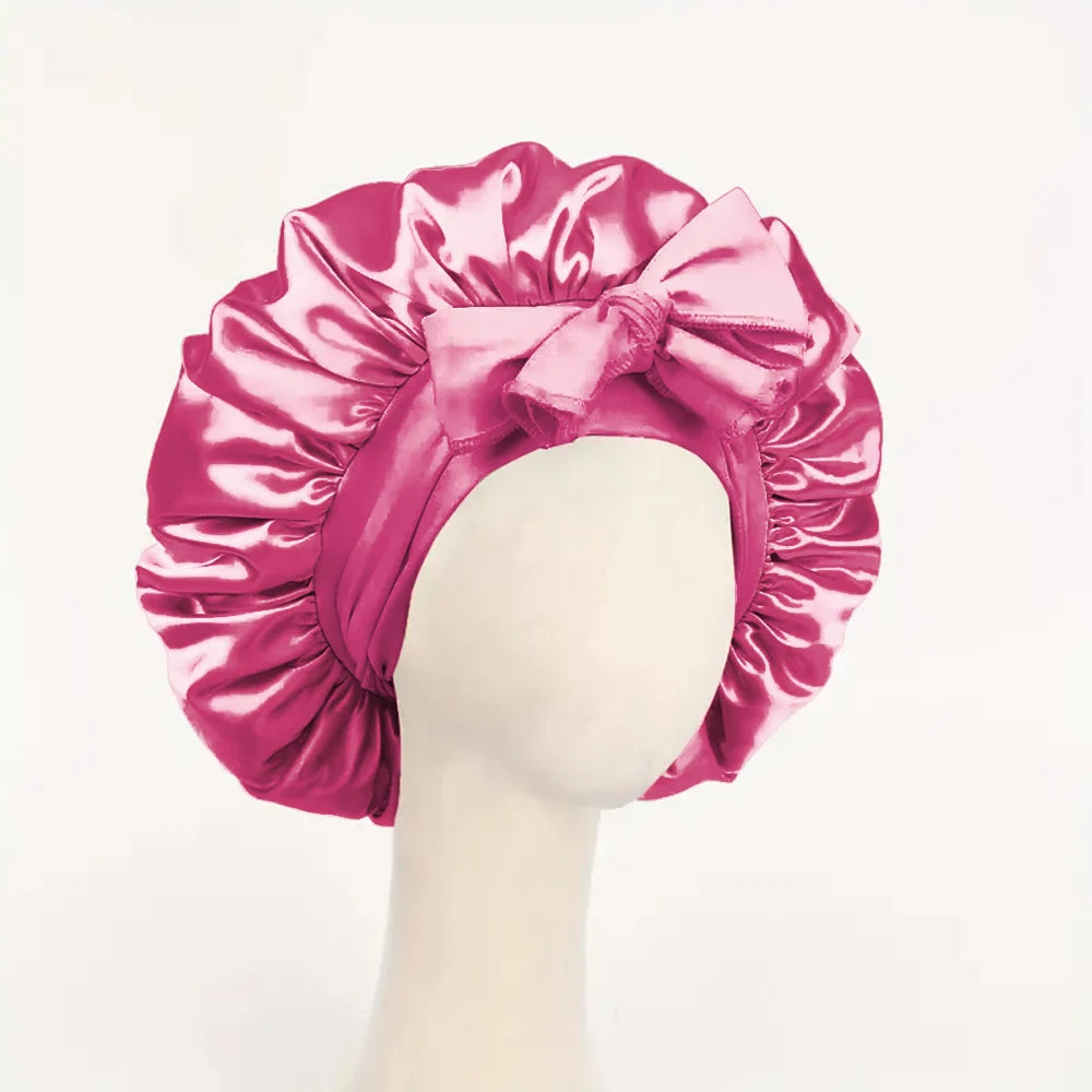 Adjustable Satin Silk Hair Bonnet